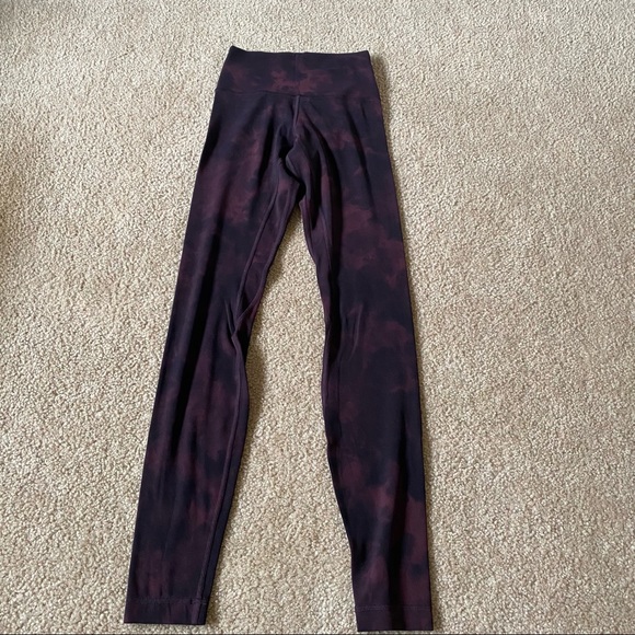 lululemon athletica Pants - Lululemon Align Pant 28” Size 2 Diamond Dye Cassis Black
